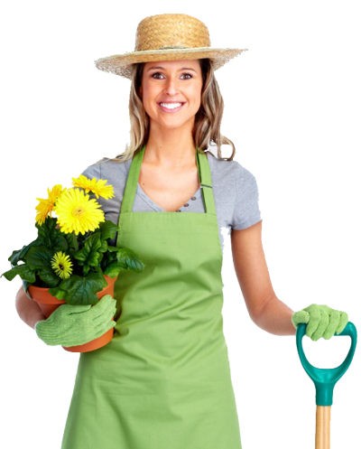 female gardener